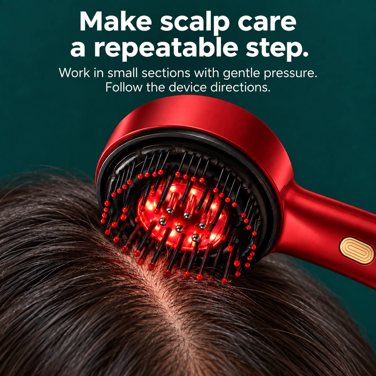 Hairecover GlowRoot Comb — routine