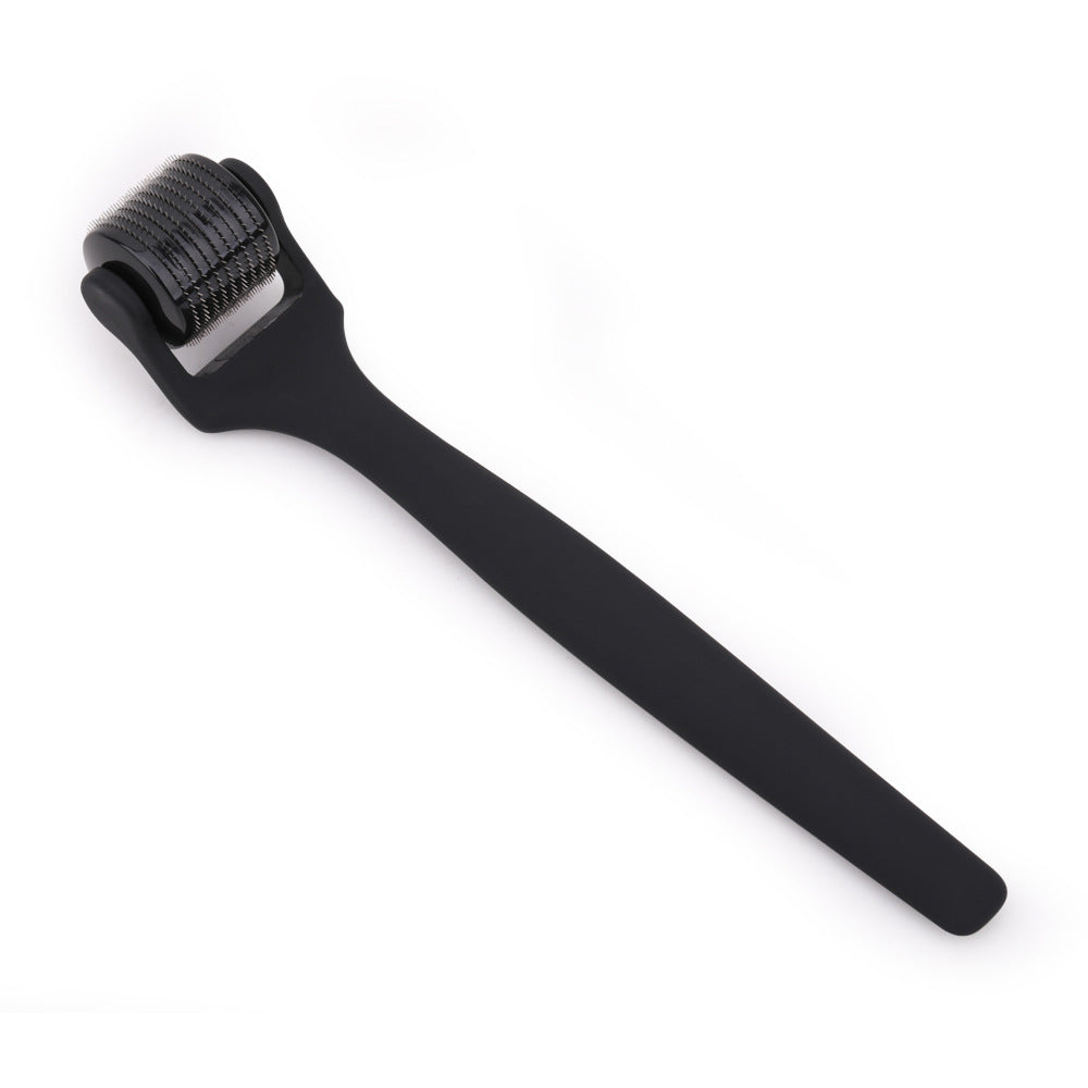Hairecover 0.25 mm exfoliating scalp roller with black matte handle
