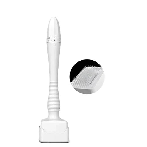 Hairecover 0.25 mm exfoliating scalp stamp with stainless micro-tips, front view